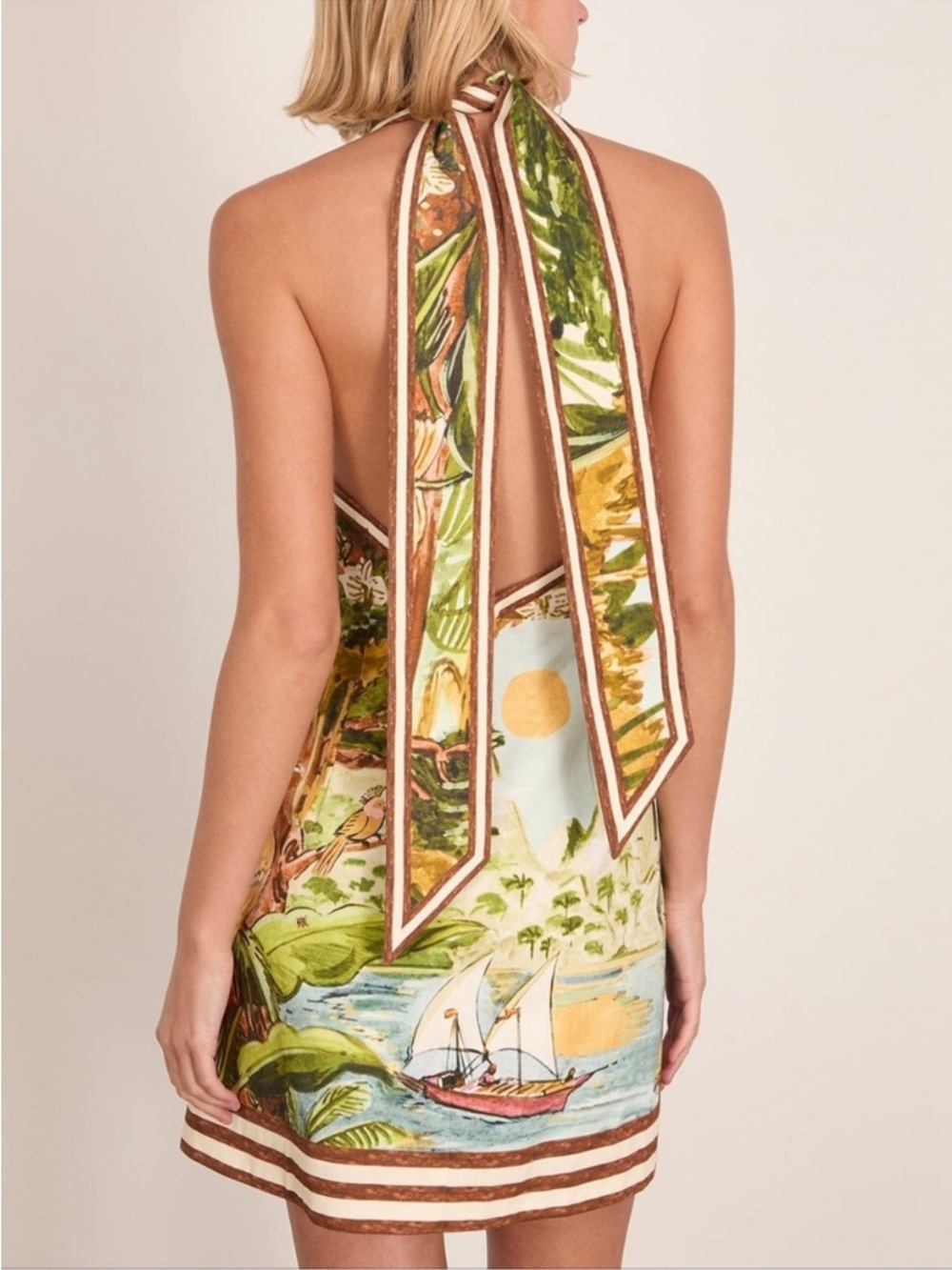 Alemais Toucan Tango Halter Mini Dress - Picture 5 of 10